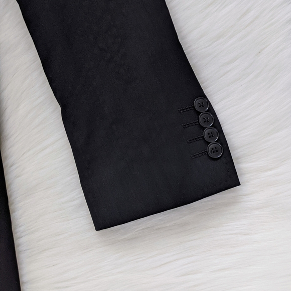 Dolce & Gabbana Martini Fit Black Wool Silk Blazer Suit Jacket | Size 46 - Picture 12 of 16